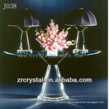 K9 Crystal Table y lámpara de mesa